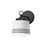 Maxim Lighting Eureka 1 Light Wall Sconce, Black/White - 21531WTBK