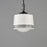 Maxim Lighting Eureka 1 Light 16" Pendant, Black/White