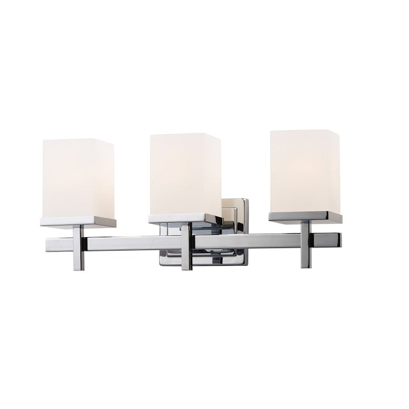 Maxim Lighting Tetra 3-Light Bath Vanity, Polished Chrome
