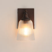 Maxim Lighting Julip 1-Light Bath Vanity | Traditional Dark Bronze and Clear Ribbed Glass | Bathroom & Powder Room | 5.25 x 8.5 in | Model 21541CRDBZ