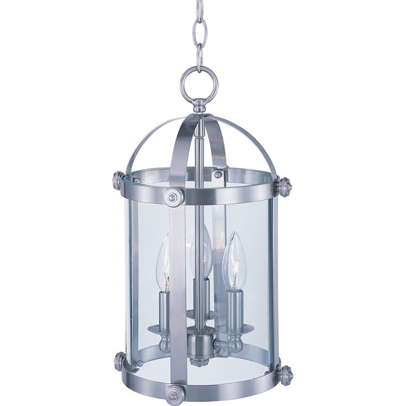 Maxim Lighting Tara 3-Light Entry Foyer Pendant in Satin Nickel