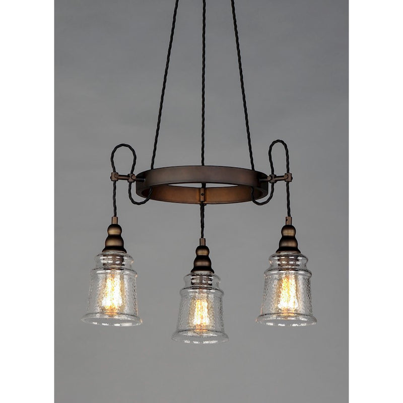 Maxim Lighting Revival 3-Light Chandelier, Oil Rubbed Bronze