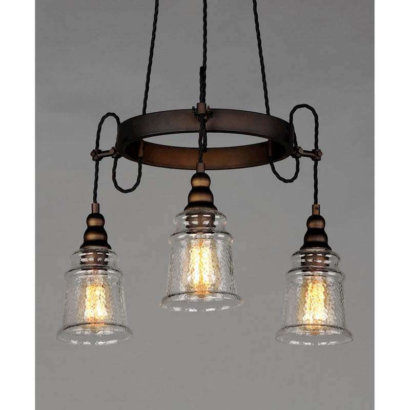 Maxim Lighting Revival 3-Light Chandelier, Oil Rubbed Bronze