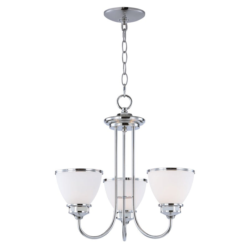 Maxim Lighting 17.5' x 17.75' Novus 3 Light Chandelier, Chrome