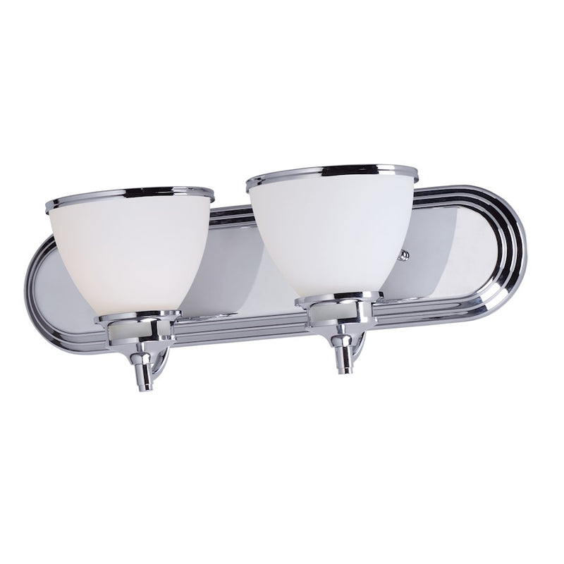 Maxim Lighting 6.5' x 18' Novus 2 Light Bath Vanity, Chrome
