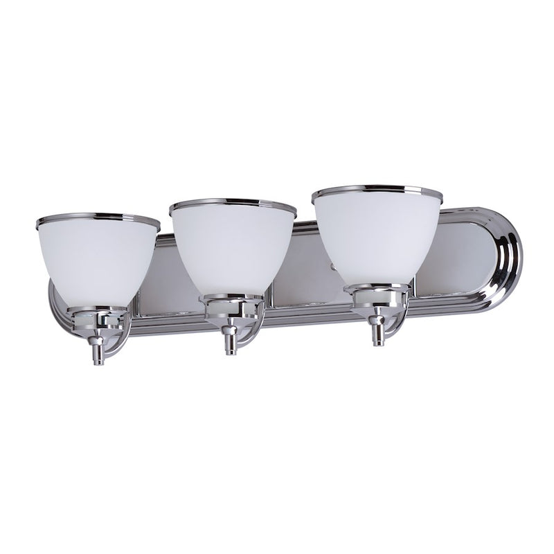 Maxim Lighting 6.5' x 24' Novus 3 Light Bath Vanity, Chrome