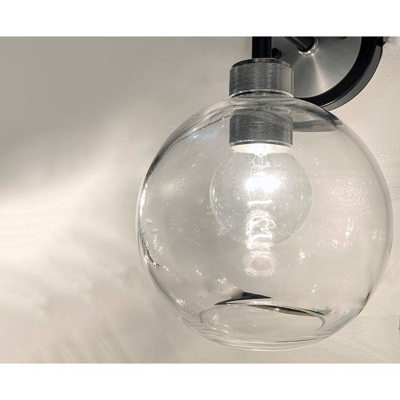 Maxim Lighting Vessel 2-Light Bath Vanity, Black/Brushed Aluminum
