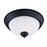 Maxim Lighting Taylor 2 Light Flush Mount, Textured Black/White - 21650SWTXB