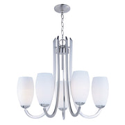 Maxim Lighting 23' x 27.5' Taylor 5 Lt Chandelier, Nickel/White