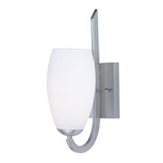 Maxim Lighting 15' x 5' Taylor 1 Lt Wall Sconce, Nickel/White