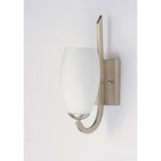 Maxim Lighting 15' x 5' Taylor 1 Lt Wall Sconce, Nickel/White