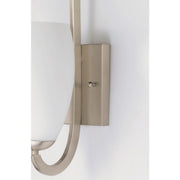 Maxim Lighting 15' x 5' Taylor 1 Lt Wall Sconce, Nickel/White