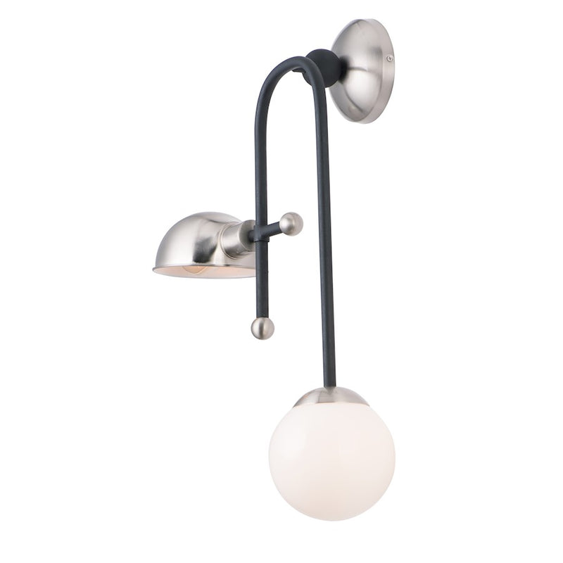 Maxim Lighting Mingle LED-Wall Sconce, Black/Satin Nickel