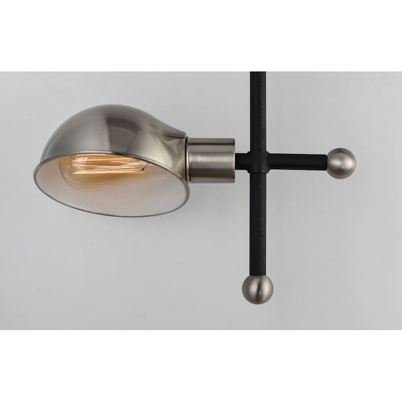 Maxim Lighting Mingle LED-Wall Sconce, Black/Satin Nickel