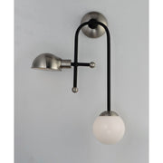Maxim Lighting Mingle LED-Wall Sconce, Black/Satin Nickel