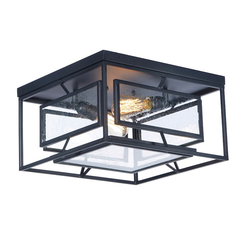 Maxim Lighting 15.75' Era 2 Light Ceiling Lamp, Black