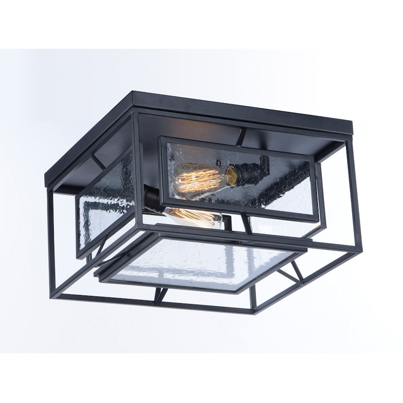 Maxim Lighting 15.75' Era 2 Light Ceiling Lamp, Black