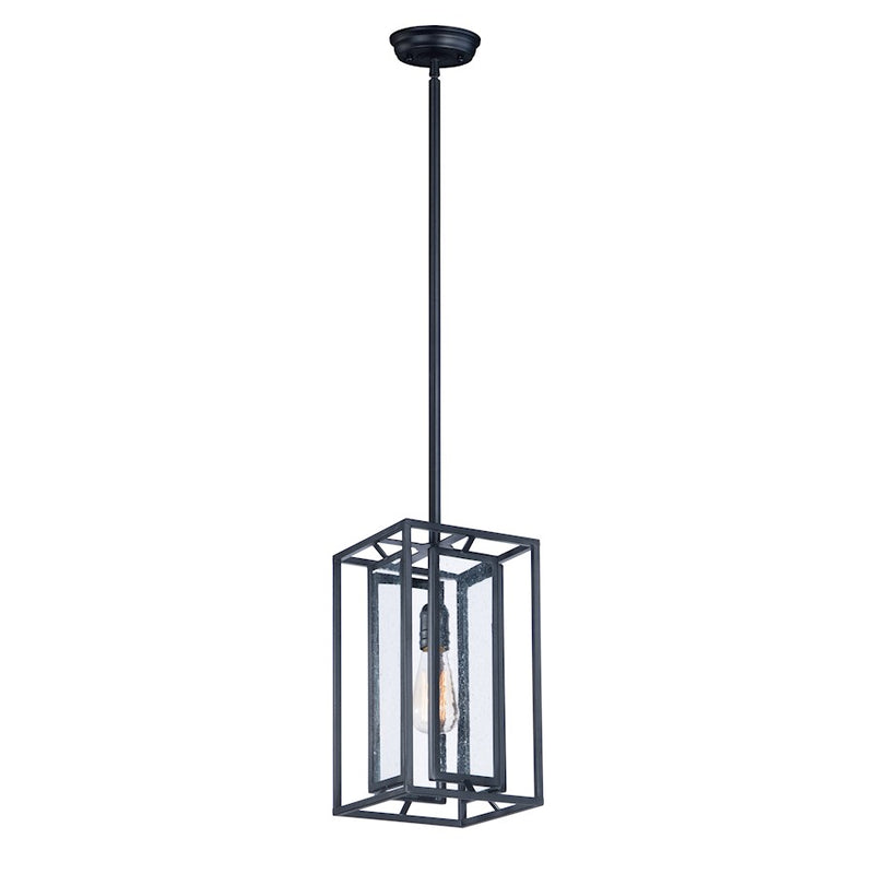 Maxim Lighting 13.75' x 7.75' Era 1 Light Pendant w/Bulb, Black