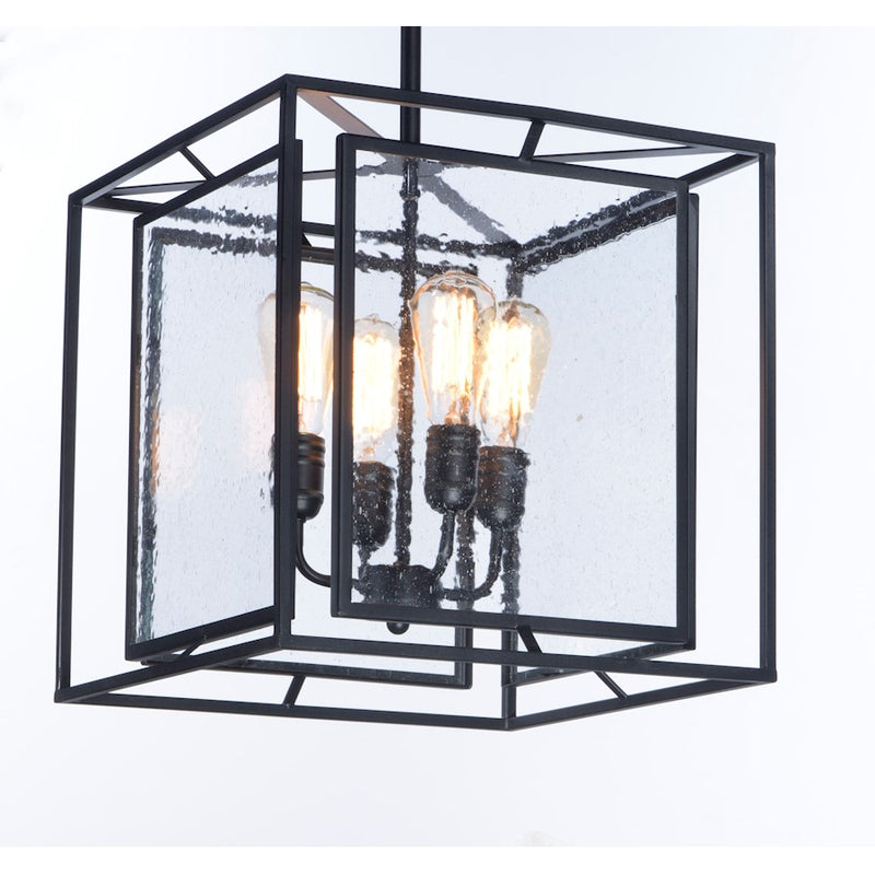 Maxim Lighting 15.75' Era 4 Light Pendant, Black
