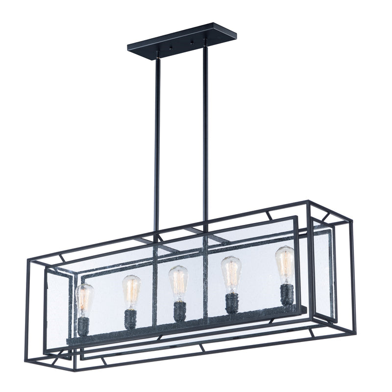 Maxim Lighting 13.75' x 9.75' Era 5 Lt Pendant, Black