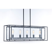 Maxim Lighting 13.75' x 9.75' Era 5 Lt Pendant, Black