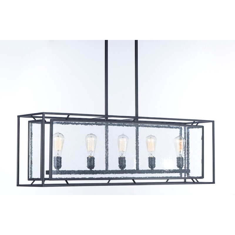 Maxim Lighting 13.75' x 9.75' Era 5 Lt Pendant, Black