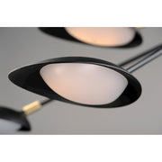 Maxim Lighting Scan LED 6-Light Pendant, Black/Satin Brass