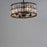 Maxim Lighting Madeline 4-Light Pendant, Black/Beveled Crystal