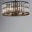 Maxim Lighting Madeline 4-Light Pendant, Black/Beveled Crystal