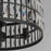 Maxim Lighting Madeline 4-Light Pendant, Black/Beveled Crystal