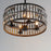 Maxim Lighting Madeline 4-Light Pendant, Black/Beveled Crystal