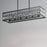 Maxim Lighting Madeline 10-Lt Linear Pendant, Black/Beveled Crystal