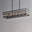 Maxim Lighting Madeline 10-Lt Linear Pendant, Black/Beveled Crystal
