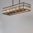 Maxim Lighting Madeline 10-Lt Linear Pendant, Black/Beveled Crystal