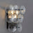 Maxim Lighting Loren 3 Light Wall Sconce, Gunmetal/Textured Clear
