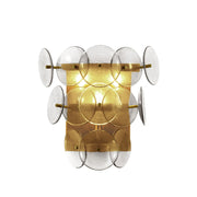 Maxim Lighting Loren 3Lt Sconce, Weathered Brass/Textured Clear - 21820TCWBR