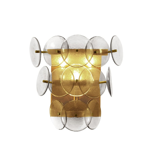 Maxim Lighting Loren 3Lt Sconce, Weathered Brass/Textured Clear - 21820TCWBR