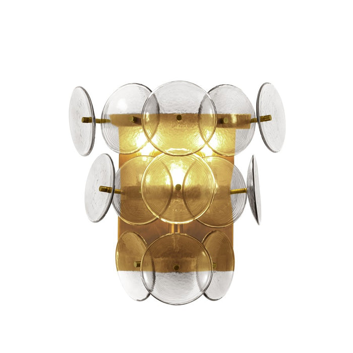 Maxim Lighting Loren 3Lt Sconce, Weathered Brass/Textured Clear - 21820TCWBR