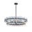 Maxim Lighting Loren 4 Light 30" Chandelier, Gunmetal/Textured Clear - 21823TCGM