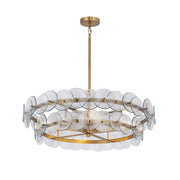 Maxim Lighting Loren 4Lt 30" Chandelier, Weathered Brass/Clear - 21823TCWBR