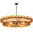 Maxim Lighting Loren 6 Light 42" Chandelier, Gunmetal/Amber - 21824AMGM