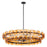 Maxim Lighting Loren 6 Light 42" Chandelier, Gunmetal/Amber