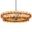 Maxim Lighting Loren 6 Light 42" Chandelier, Gunmetal/Amber