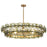 Maxim Lighting Loren 6Lt 42" Chandelier, Brass/Green Vintage - 21824GNWBR