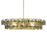 Maxim Lighting Loren 6Lt 42" Chandelier, Brass/Green Vintage