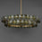 Maxim Lighting Loren 6Lt 42" Chandelier, Brass/Green Vintage