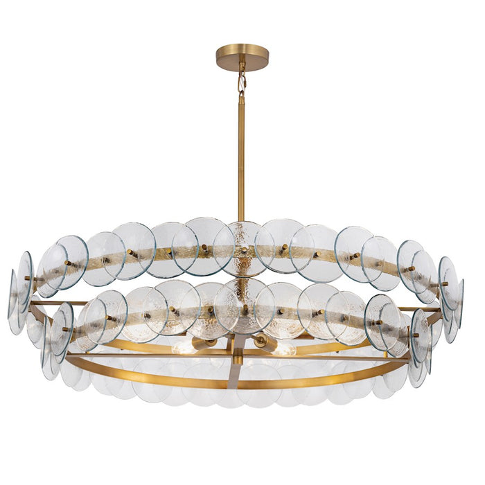 Maxim Lighting Loren 6Lt 42" Chandelier, Weathered Brass/Clear - 21824TCWBR