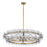 Maxim Lighting Loren 6Lt 42" Chandelier, Weathered Brass/Clear