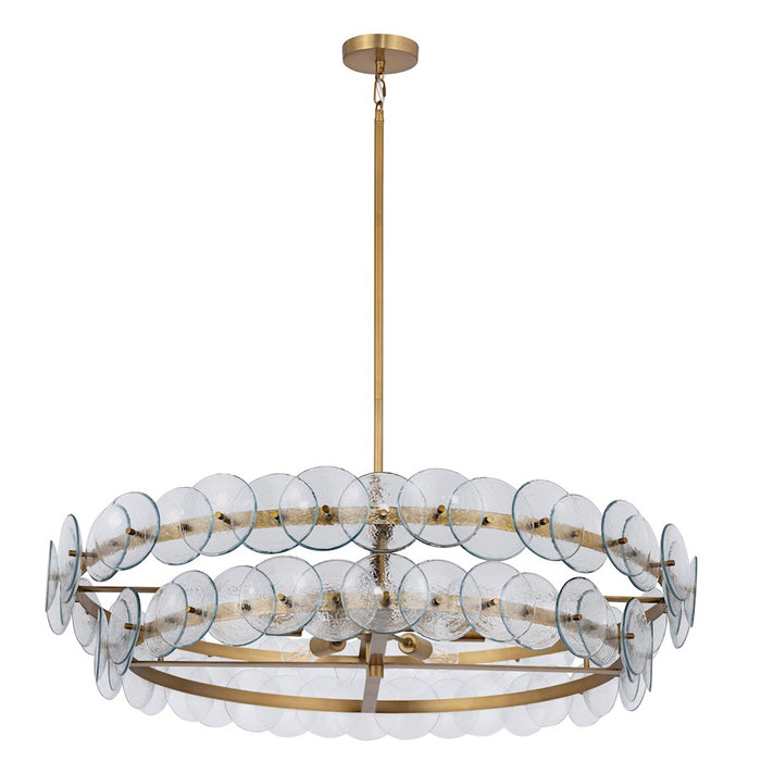 Maxim Lighting Loren 6Lt 42" Chandelier, Weathered Brass/Clear