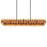 Maxim Lighting Loren 4 Light 54" Linear Chandelier, Gunmetal/Amber